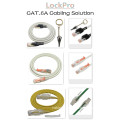 Factory Best Price 26AWG Cat6a RJ45 Patch Cable Locking with Key Insert Secure Communication Cable